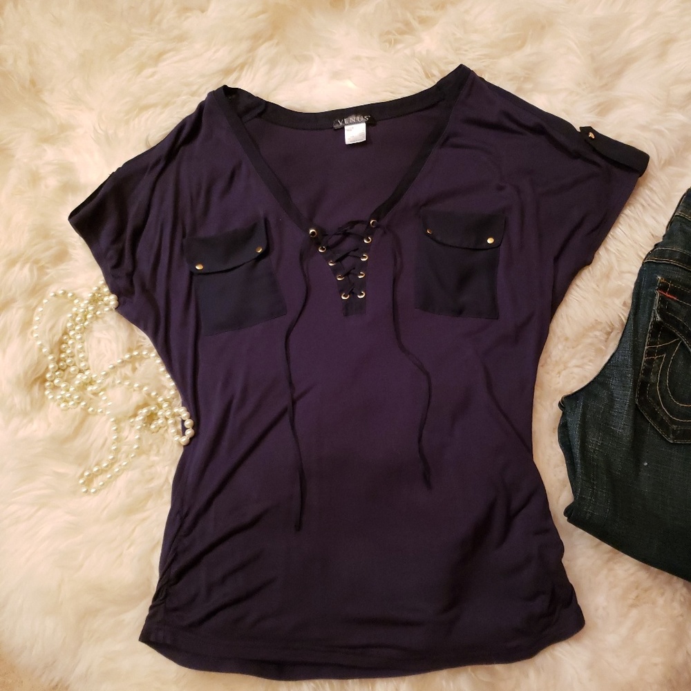 navy blue top